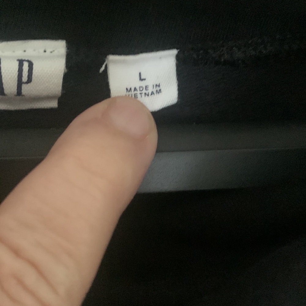 GAP black comfy dress with pockets. Cotton Jersey fabric